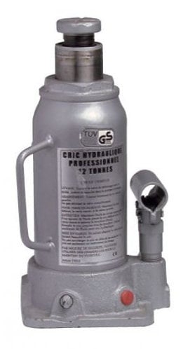 Cric bouteille hydraulique corps fonte 12 tonnes