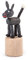 Wackeltier Wackelfigur Esel, Figur aus Holz, natur, 8,5 cm, von DREGENO SEIFFEN – Original erzgebirgische Handarbeit, stimmungsvolle Dekoration