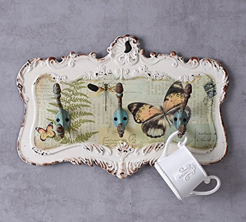 Hakenleiste Shabby Chic Kleiderhaken Handtuchhalter im Landhausstil etg073 Palzzo Exklusiv