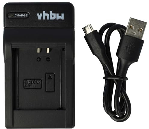 vhbw Chargeur Compatible avec Canon Digital Ixus 260 HS, 240HS caméra caméscope Action-cam + témoin de Charge 4,2 V