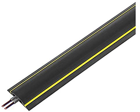 Vulcascot SnapFit Hazard Warning Flexible Cable Protector Type HAZ/2 Black+Yellow 3 Metre