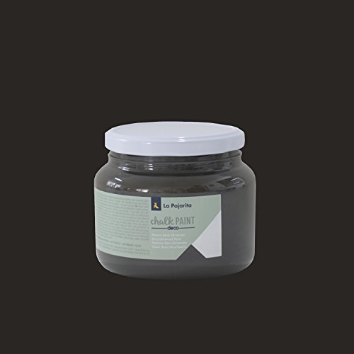 La Pajarita 105391 Pintura para Decoración y DIY, Chalk, 1, Casi Negro