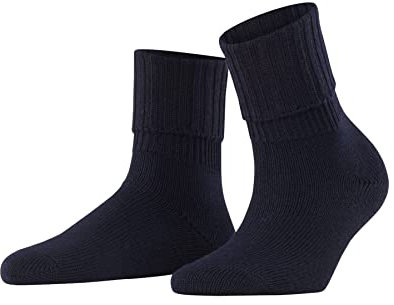 FALKE Damen Socken Striggings Rib W So Wolle einfarbig 1 Paar, Blau Dark Navy 6379, 39-42