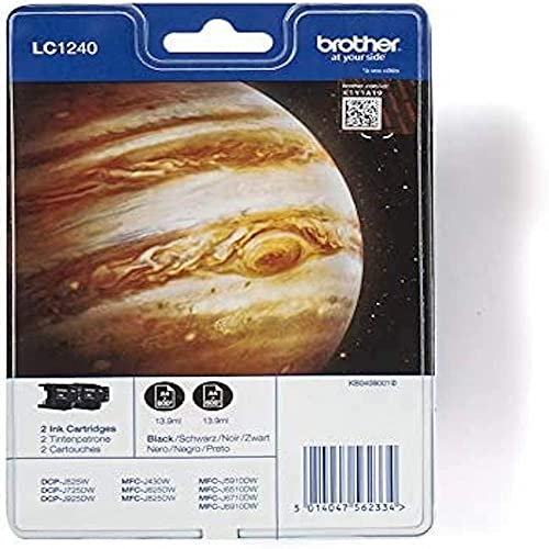 Brother LC-1240BK Twinpack Tintenpatrone schwarz