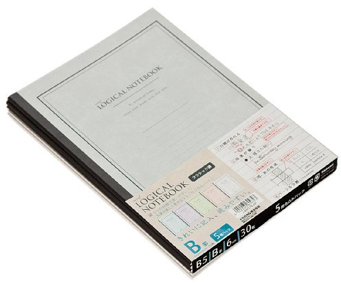 5 colori pakkuno b507b 5P Nakabayashi Schwingen logische NOTEBOOK classico B5 B ausgeschlossen (japan import)