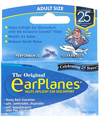 Earplanes Adult 12 Years + (2 Pack offer)