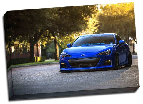 Blau Subaru BRZ Tuning Leinwand Kunstdruck Bild 76,2 x 50,8 cm Zoll