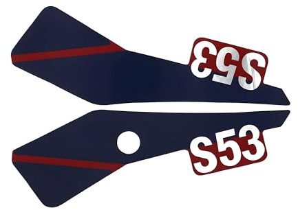 Set Klebefolie f. Seitendeckel - rechts/links- S53 CX