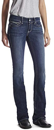 ARIAT Women's R.E.A.L. Low Rise Bootcut Jean - Blue - 31 Regular