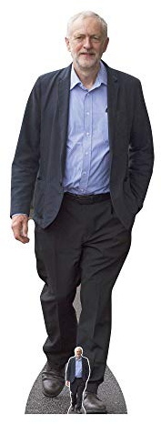 Star Cutouts SC941 Jeremy Corbyn Lifesize Cardboard Cutout 175cm – Political Party Decoration, Event Display & Talking Point