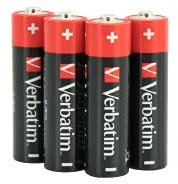 Verbatim Batterie alcaline AA Pila Stilo Aa Alkalina Blis.4 Pile