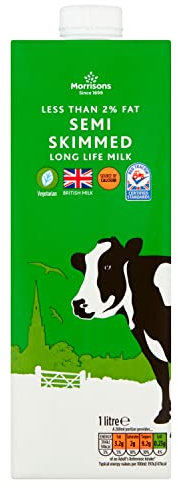 Morrisons Long Life British Semi Skimmed Milk, 1L
