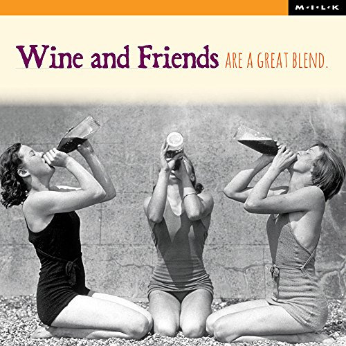 Wine & Friends A Great Blend Birthday Greeting Card Square Milk Range Cards