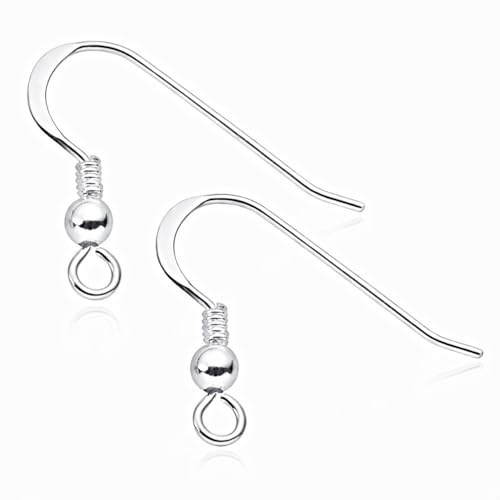 MATERIA 1 Paar Ohrhaken Silber 925 22x17mm Schmuck Basteln/deutsche Fertigung #Z5