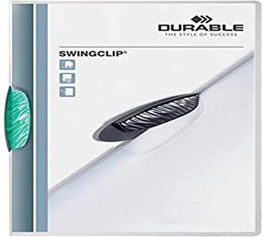 DURABLE 2260 32 Klemm-Mappe SWINGCLIP, DIN A4, petrol/dunkelgrün