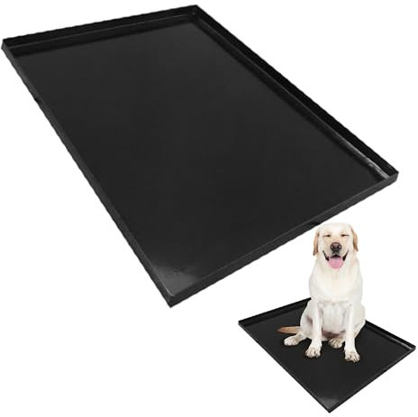 Ersatz-Bodenschale aus Metall, schwarz, für 76-cm-Hundekäfig für mittelgroße Hunde