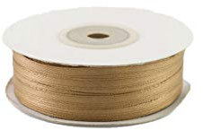 Creativery 91m Rolle Satinband 3mm (131 Cappuccino) // Schleifenband einseitiges Hochzeit Taufe Deko Band Dekoband Geschenkband hell braun