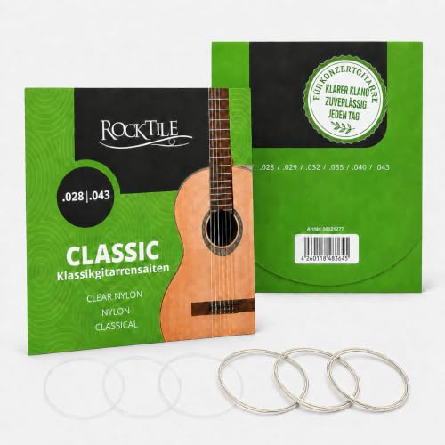 Rocktile Saiten für Konzertgitarre Super Light 3er Pack