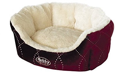 Nobby Komfort Bett oval CENO weinrot L x B x H: 45 x 40 x 19 cm