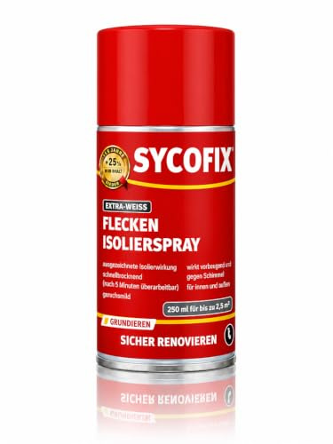 SYCOFIX Flecken-Isolierspray 250 ml, Flecken Blocker Spray, weiß