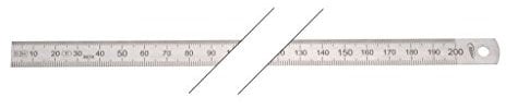 Helios Preisser Stahlmaßstab, biegsam (rostfreier Federbandstahl, EG-Klasse II, Länge: 300 mm) 0460 227