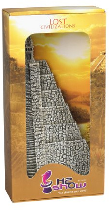 Hydor B00220 Aquariendekoration Lost Civilization Aztec Pyramide links, Höhe 31 cm