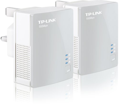 TP-LINK TL-PA411KIT AV500 500 Mbps Nano Powerline Adapter Starter Kit - Twin Pack