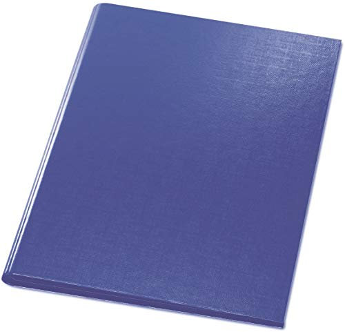 Original Falken Premium Klemmbrett-Mappe. Made in Germany. Mit stabilem Pappkern und Kunststoffbezug außen und innen für DIN A4 mit Tasche im Vorderdeckel mit Stiftehalter blau