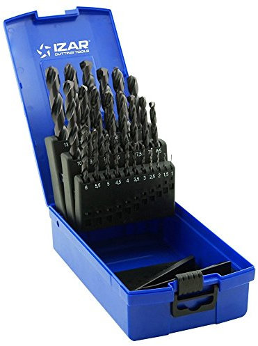 Izar M74486 - Juego de brocas cilindricas hss 338 classique 1 a 13mm