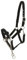 HorseGuard Halfter mit Kette schwarz Kontroll-Halfter mit Kette Hengsthalfter