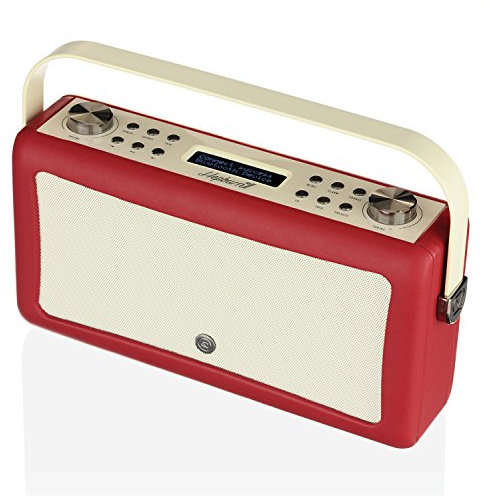 VQ Hepburn Mk II DAB & DAB+ Digital Radio with FM, Bluetooth & Alarm Clock – Red
