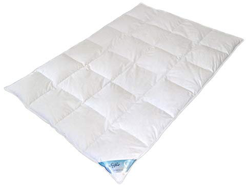 TM Maxx Hochklassige Kassetten Daunendecke Daunen Bettdecke Steppbett ⁕ Verschiedene Größen (155x220cm, 1550g ⁕ 60% Daunen ⁕ 40% Federn)