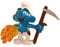 SCHLEICH 21010 Bauer Schlumpf mit Sense