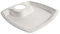 Assiette cocktail pulpe 25 cm avec emplacement verre x25-25 pièces