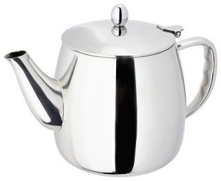 Judge Silver Ceramic Teapot