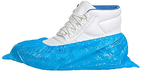 Portwest D340 Disposable PE Overshoes (PK6000) | Blue, Large