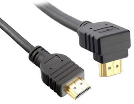 Aukson J09 HDMI Kabel 90° abgewinkelt – 3m Hochgeschwindigkeits HDMI Kabel für TV, Monitor, Beamer, 4K UHD, 1080p, ARC, Ethernet, vergoldete Stecker