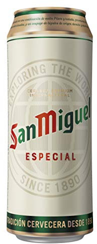 San Miguel Especial Lager, Cerveza Lata de 50 cl, Cerveza Premium Española, Calidad Tradicional y Sabor Refrescante, 5.4% Volumen de Alcohol