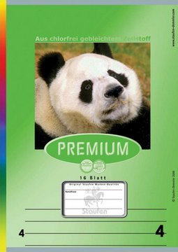 Premium Heft A5 16Blatt Lin 6 blanko - Liefermenge 1 Stück
