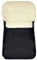 Baby-Joy Fußsack KAI 120cm FILZFREI | Lammwolle/Polyester Thermofußsack Buggy Kinderwagen Schlitten | SUPER-WASH & SUPER-THERM 01 schwarz