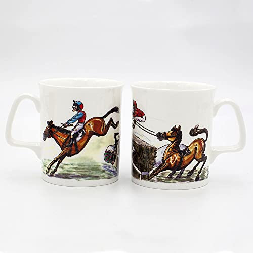 Bryn Parry Horse Racing Bone China Mug. National Hunt