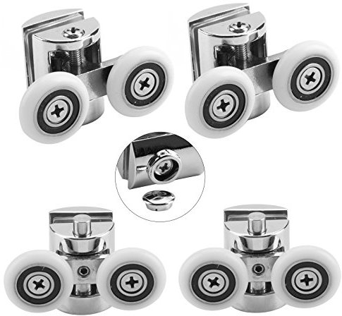 MultiWare Shower Door Wheels 23mm Shower Door Rollers 4pcs (2 top+2 Buttom)