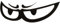phil trade BÖSER Blick Aufkleber SCHWARZ böse Augen Sticker Emblem Logo Schriftzug