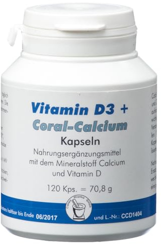Pharma-Peter VITAMIN D3 + CORAL Calcium Kapseln, 120 Kapseln