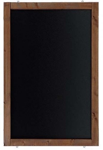 Rustikale Tafel Kreidetafel Wandtafel Küchentafel mit Holzrahmen zur Beschriftung mit Kreide im Landhausstil 60x150cm Kolonialfarben