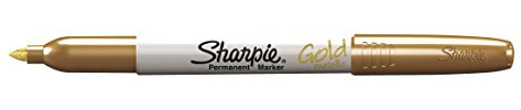 Sharpie Fine Metallic Permanent Marker - Gold (Box of 12)