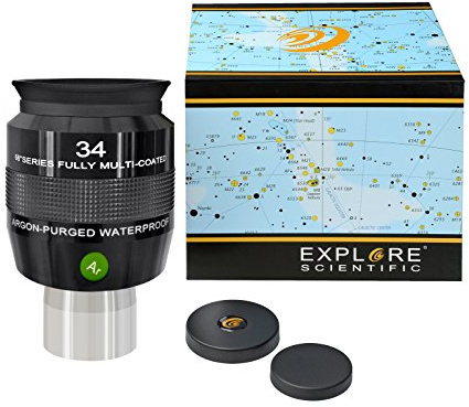 Explore Scientific 68° Ar Okular 34mm (2) mit EMD-Mehrschichtvergütung und Argonfüllung