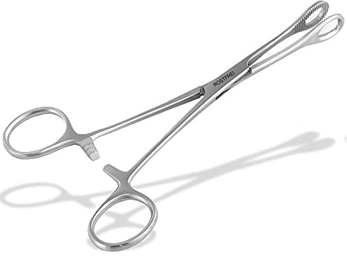 Piercing Klemme Oval geschlossen - Piercingklemme mit Zahnung (15,5 cm)