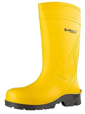 ALBATROS Arbeitsgummistiefel Protector Plus S5 – Hochwertige Arbeitsschuhe für Herren – Wasserdichte Gummistiefel mit Stahlkappe & Durchtrittschutz Gelb Größe 46