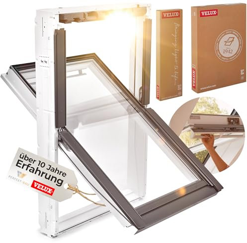 Velux Dachfenster Kunststoff Thermo-Technology (66 x 140) mit Eindeckrahmen (GLU 0051)